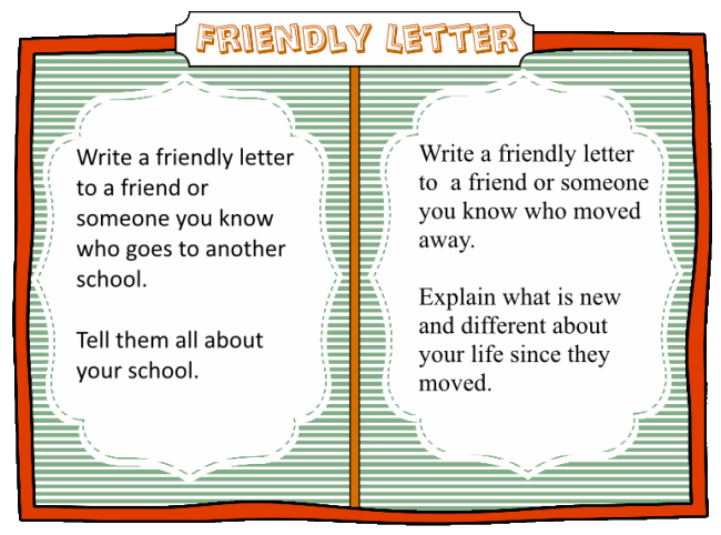 Friendly Letter Topics For Grade 2