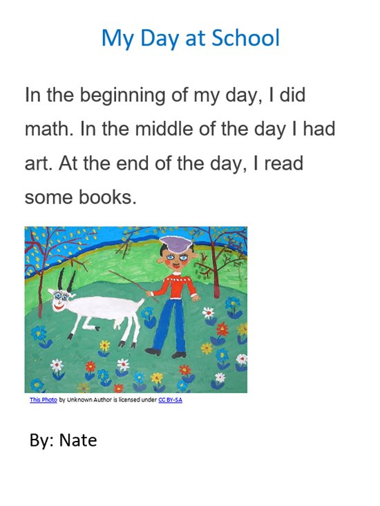 My Day at School