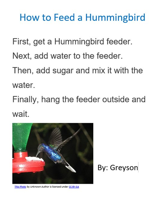 How to Feed a Hummingbird