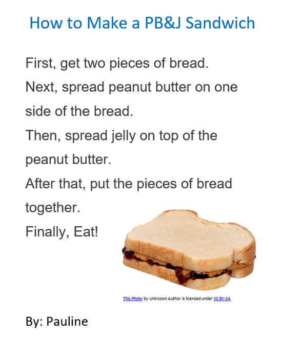 How to make a PBJ sandwich