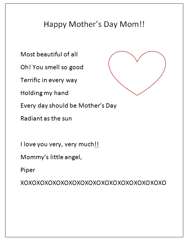 Happy Mother's Day Acrostic | K-5 Technology Lab