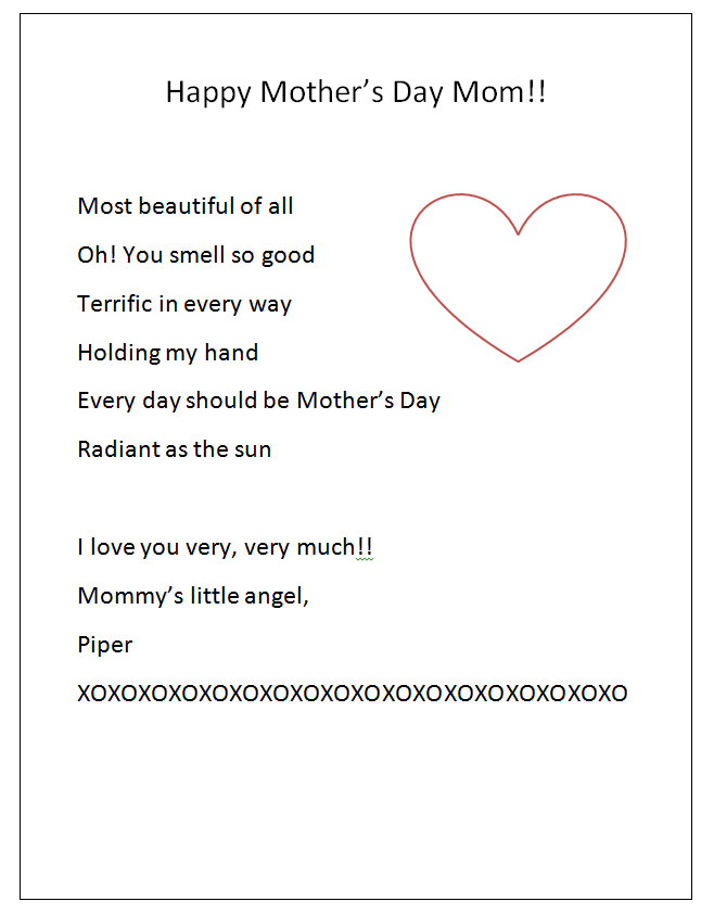 Mother's Day Acrostic Activity | K-5 Computer Lab