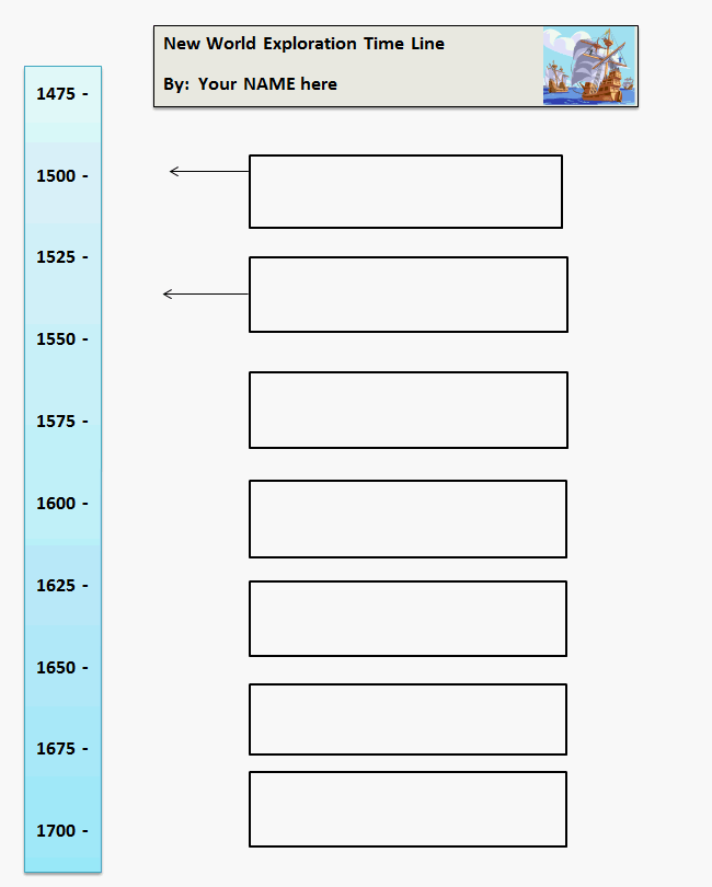 kids history timeline template word