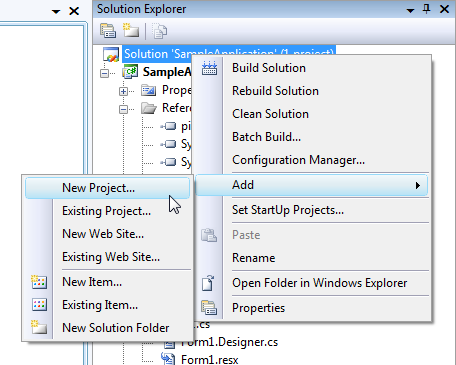 Create and configure a new project - Visual Studio (Windows)