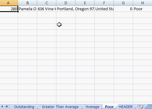 Excel Multi Sheet Data Sets