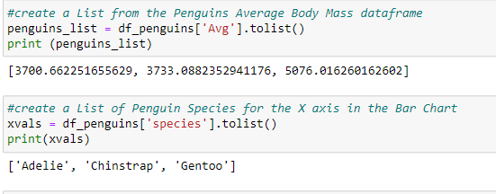 Convert dataframe to Lists