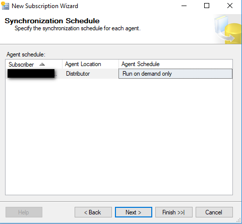 Synchronization Schedule Window
