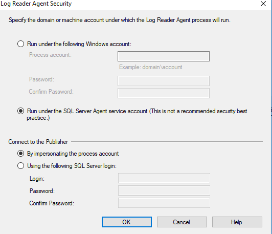 SQL Log Reader Agent Security