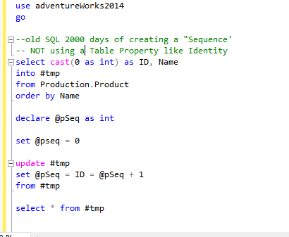 T Sql Sequences