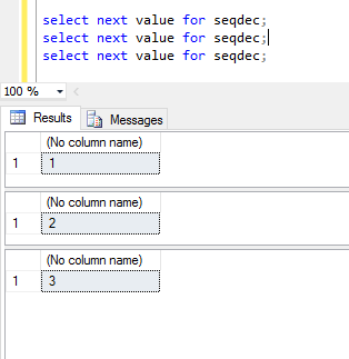 Next Value from Sequence