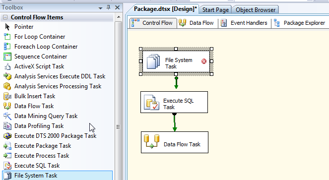 SSIS File System Task