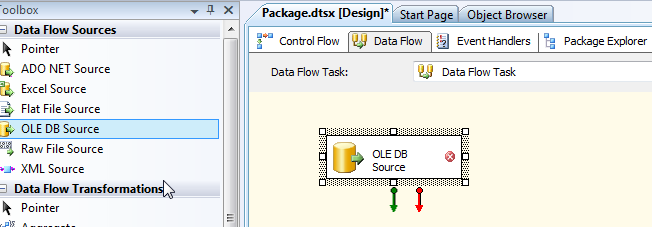 SSIS OLE DB