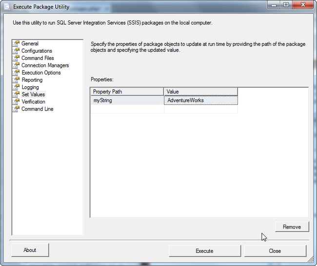 SSIS Variables