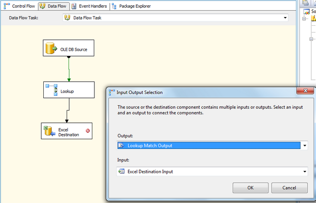 SSIS Lookup Task