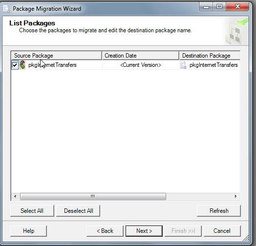 SSIS List Packages