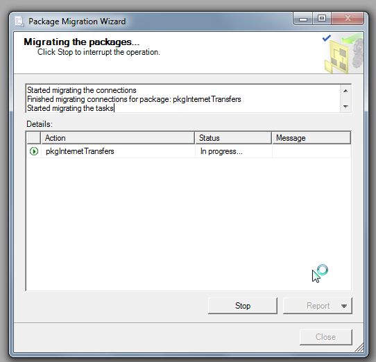 SSIS Package Migration