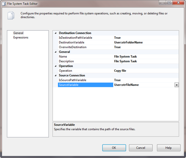 SSIS Copy File operation