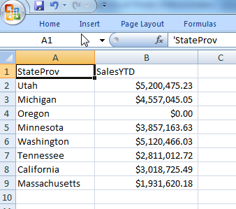 Excel Aggregate Data