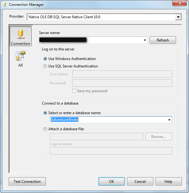 SSIS SQL Connection