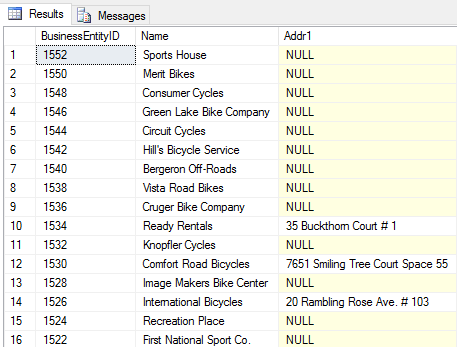 SQL Server Query with Nulls