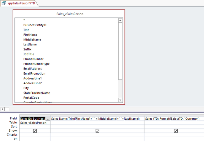 Creating the Word Data Source in MS Access