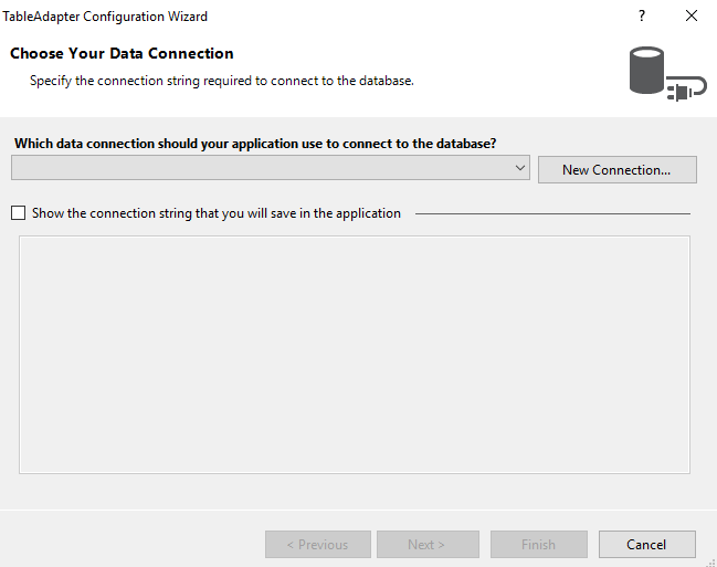 SQL Data Connection for DataSet