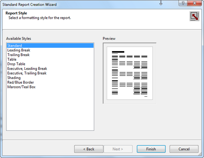 Crystal Reports Style