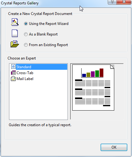 CrystalReport Wizard