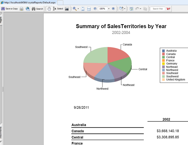 Browser with PDF Report