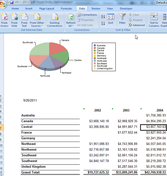 Excel Report