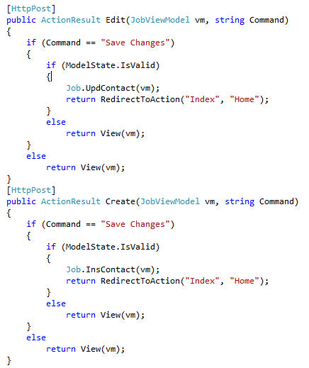 ActionResult Edit & Insert Code