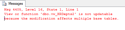 SQL Failure on Update