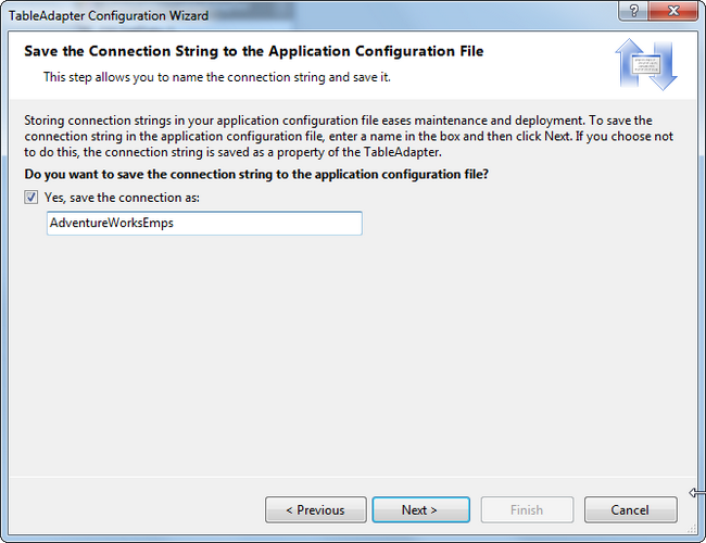 Connection String Settings